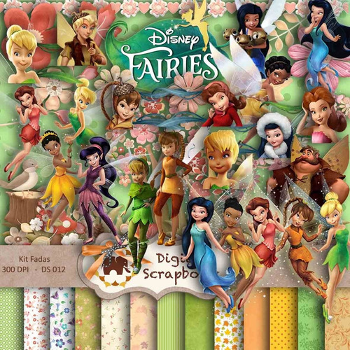 Papeles Digitales - Fairies Disney Hada Papeles C/clipart