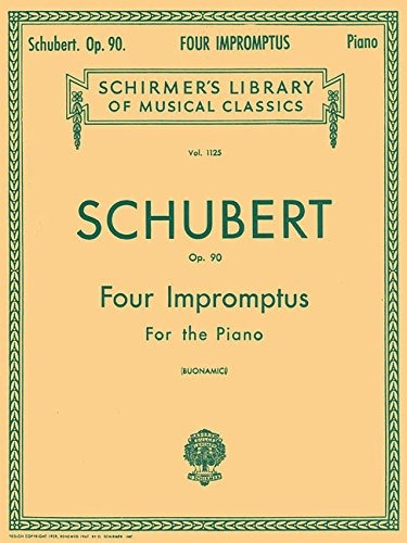 Schubert Four Impromptus For The Piano, Opus 90