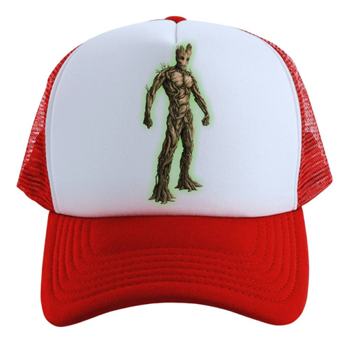 Gorra Groot Guardianes Galaxia Series Geeks Red Truckers 