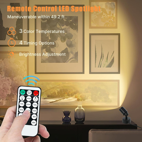 Focos Led Interiores, 3 W Interiores Control Remoto Reg...