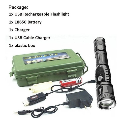 De Lámpara Linterna Cree Xml-t6 Torch Glare