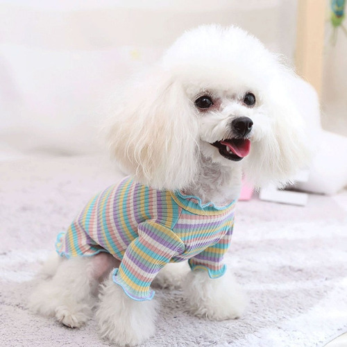 Roupa Para Cachorros Gato Pequenos Pet Leve Verão Malha