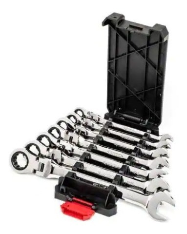Set De Llaves Husky Flex Ratcheting Sae Combo Wrench 7 Pzs