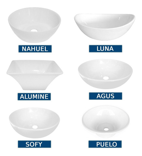 Bacha Loza Apoyo Vanitory Baño Porcelana Oferta Losa Blanca