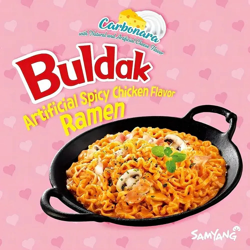 Samyang Buldak Ramen Corea Fideos Instantáneos Carbonara
