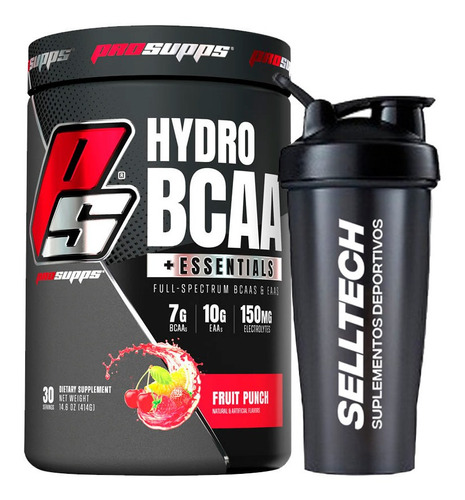 Aminoácidos Prosupps Hydrobcaa 30 Serv Fruit Punch+shaker