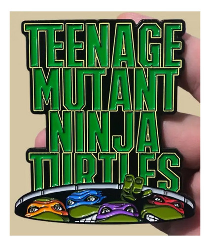 Tmnt - Pin Tortugas Ninja Turtle Power Broche Dije Acero 06