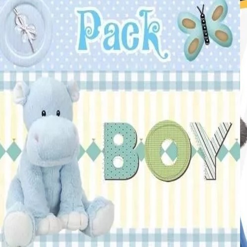 Miles De Scrapbook Baby Shower Nene , Baberos, Ositos X3