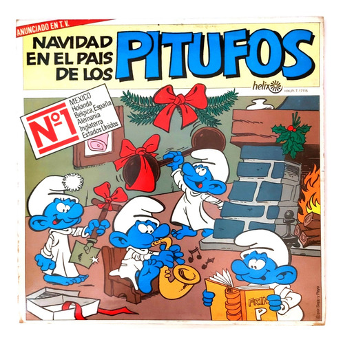 Los Pitufos - Navidad En El Pais De Los Pitufos      Lp
