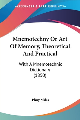 Libro Mnemotechny Or Art Of Memory, Theoretical And Pract...