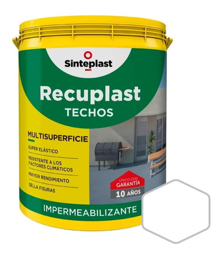 Recuplast Techos Imperm Varios Colores | 10lt