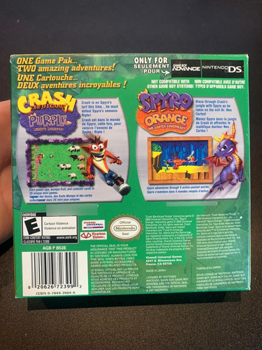 Crash And Spyro Superpack Game Boy Advance (Usado)