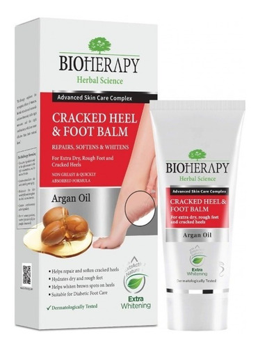  Bálsamo Para Pies Y Talones Partidos Bioherapy 60ml. Fragancia Aceite de argan Tipo de envase Pote