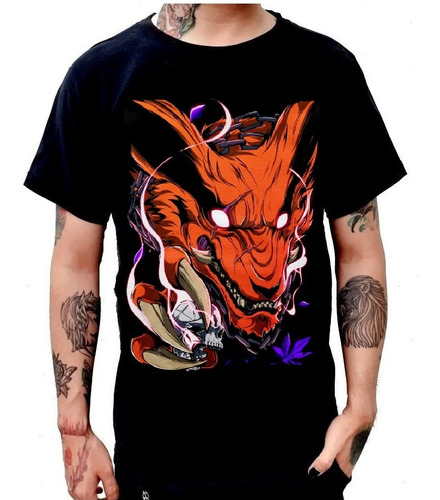 Playera Kurama Naruto Kyubi Zorro De Nueve Colas Aesthetic