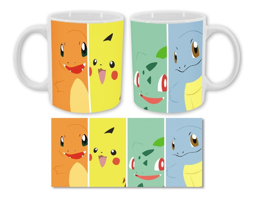 Mug Pocillo Taza Pokémon Clasicos Personalizada