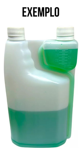 6 Frasco Duplo Aplicador Dosador 1 Litro Medidor 80ml