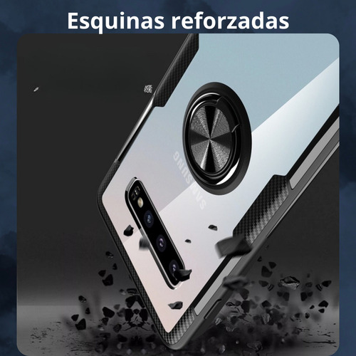 Funda Para Galaxy A50 Con Mica Varios Modelos Antigolpes Azul Acrilic Ring