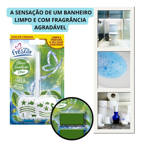 Pastilha Bloco Sanitário 30g Vaso Sanitário Frescor
