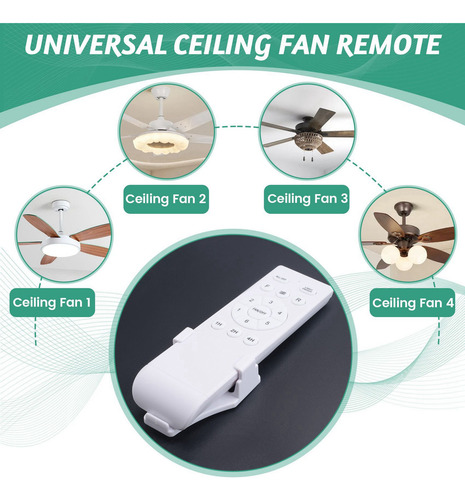 . Kit De Controle Remoto Universal Para Ventilador De Teto,
