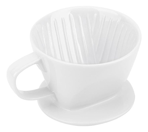 Cafetera 2 Gotero Ceramica Blanca Una Sola Juego Tamaño N º