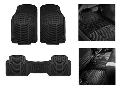 Tapetes 3 Piezas Negro Rayas Vw Amarok Se 2013