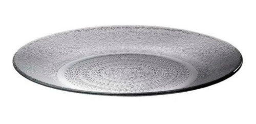 Plato Playo De Vidrio Transparente Rigolleau Aquamarine X12