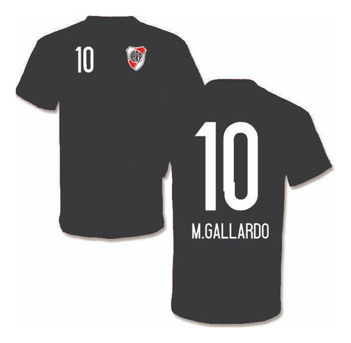 Remera Algodon River Plate Gallardo 10 Muñeco Estilo Jugador