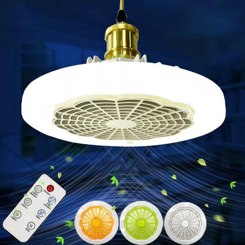 Ventilador De Techo P Con Luz De Control Remoto E27
