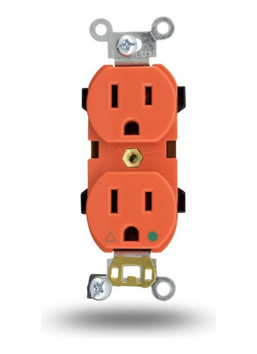 Toma Corriente Doble Naranja 15a X 10und