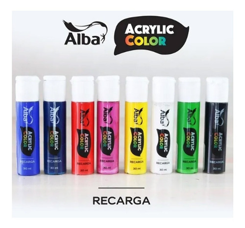 Recarga Para Marcadores Alba Acrylic Color X 30 Ml