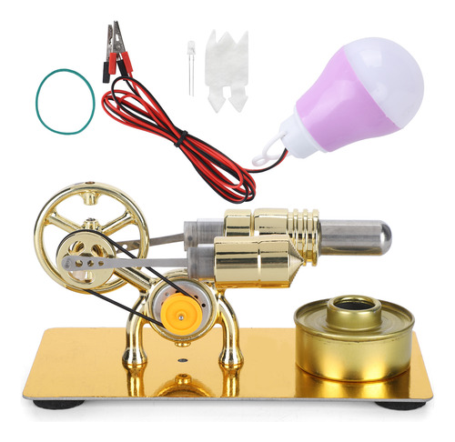 Bombilla De Motor Generador Modelo Stirling De Material Esco
