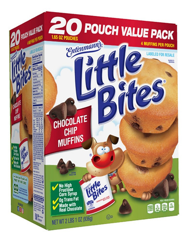 Little Bites Chocolate Chip Muffins 20 Pzas