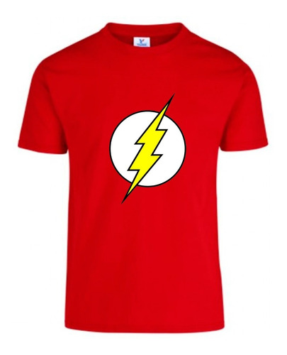 Playera Estampada Super Héroes: Flash. Manga Corta