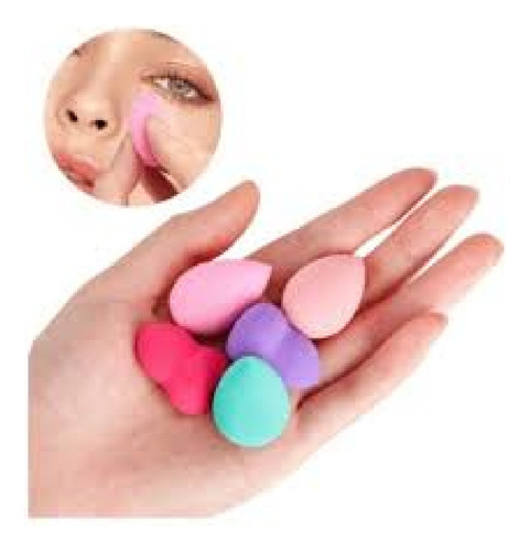 12 Botes De 5 Mini Esponjas Para Maquillaje Mayoreo 60pzas