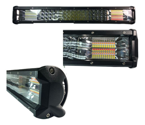 Barra 192 Leds 20.5  Luz Blanca C/strobo Rojo Y Azul