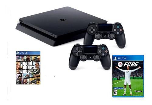 Sony Playstation 4 Slim 500gb Con Juego + Envios Gratis Gris (Reacondicionado)