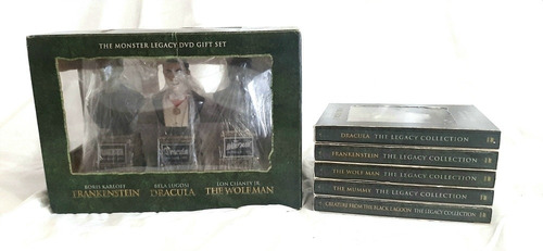 The Monsters Legacy Dvd Gift Set. Dracula, Frankenstein +