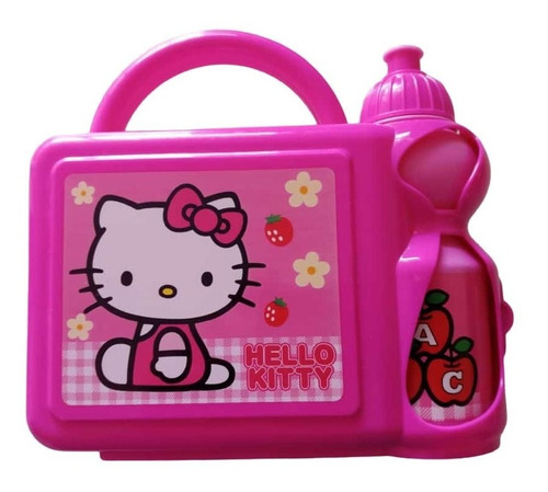 Lonchera Con Botella Hello Kitty  Original