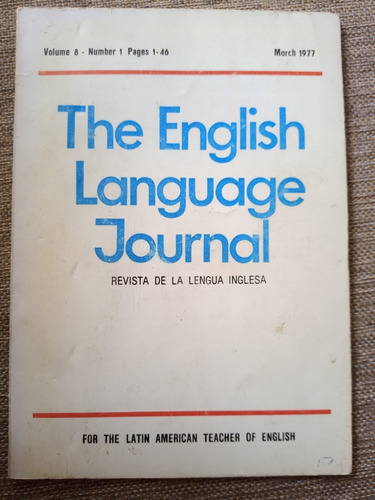 The English Language Journal - Revista Lengua Inglesa - Nº 8