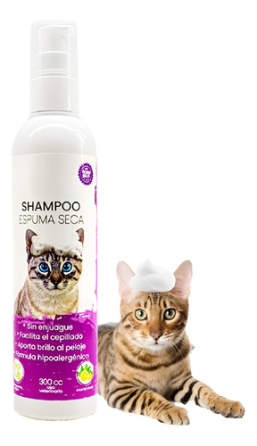 Shampoo Para Gatos Shampoo Seco Shampoo Baño Gatos Mascotas