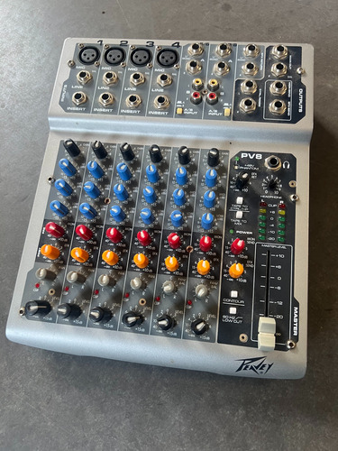 Consola Mixer Peavey Pv8 6 Entradas 4mic 2line St Oferta!!!