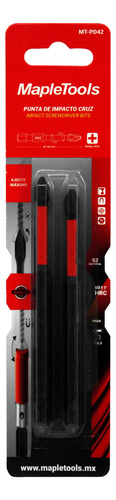 Pack 10 Puntas De Impacto Cruz 4'' Ph2 Maple Tools