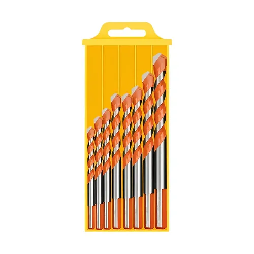 Kit Brocas Multimaterial Para Construção 3-12mm Metal Madeira Alumínio