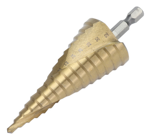 Broca Hex Shank Step Step Spiral De Troca Rápida Em Espiral