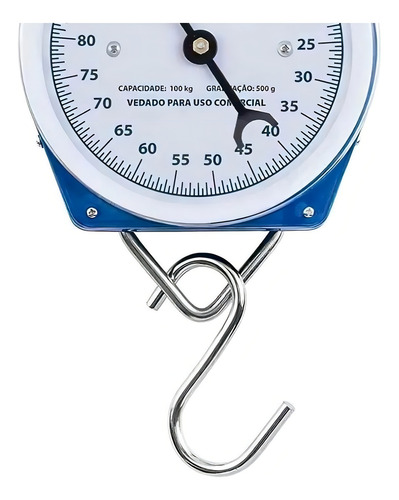 Balanca Com Gancho Suspensa Precisao Fixa Suporta 100kg