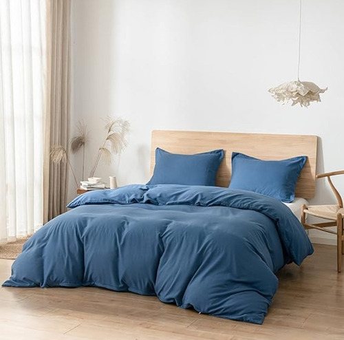 Capa Edredom Duvet Casal + Fronhas 400 Fios 2,20 X 2,4 Ziper
