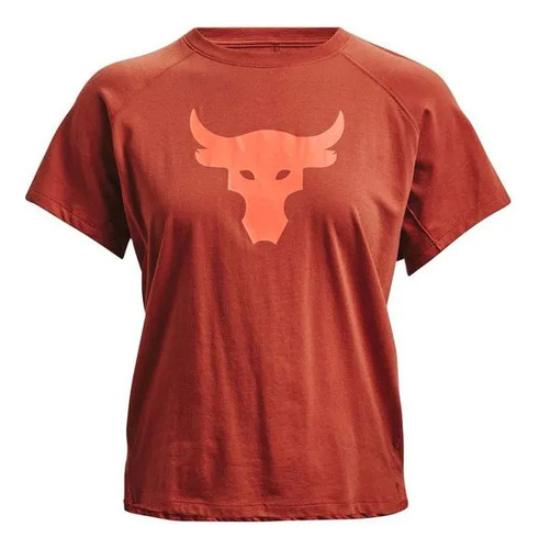 Remera Mujer Ua Project Rock Bull Red M