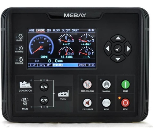 Modulo Controlador Generadores Mebay Dc72dr Ats Plantas Elec