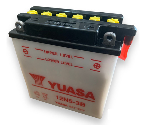 Bateria Motos Yuasa 12n5-3b Incluye Ácido Fz 16 Ybr 125 Vzh