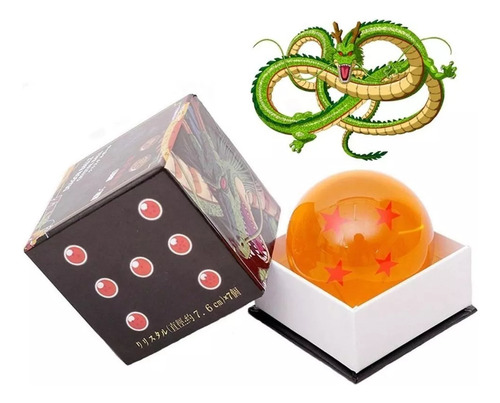 Esfera Del Dragon 4 Estrellas 3.5cm Acrilico Estuche Regalo